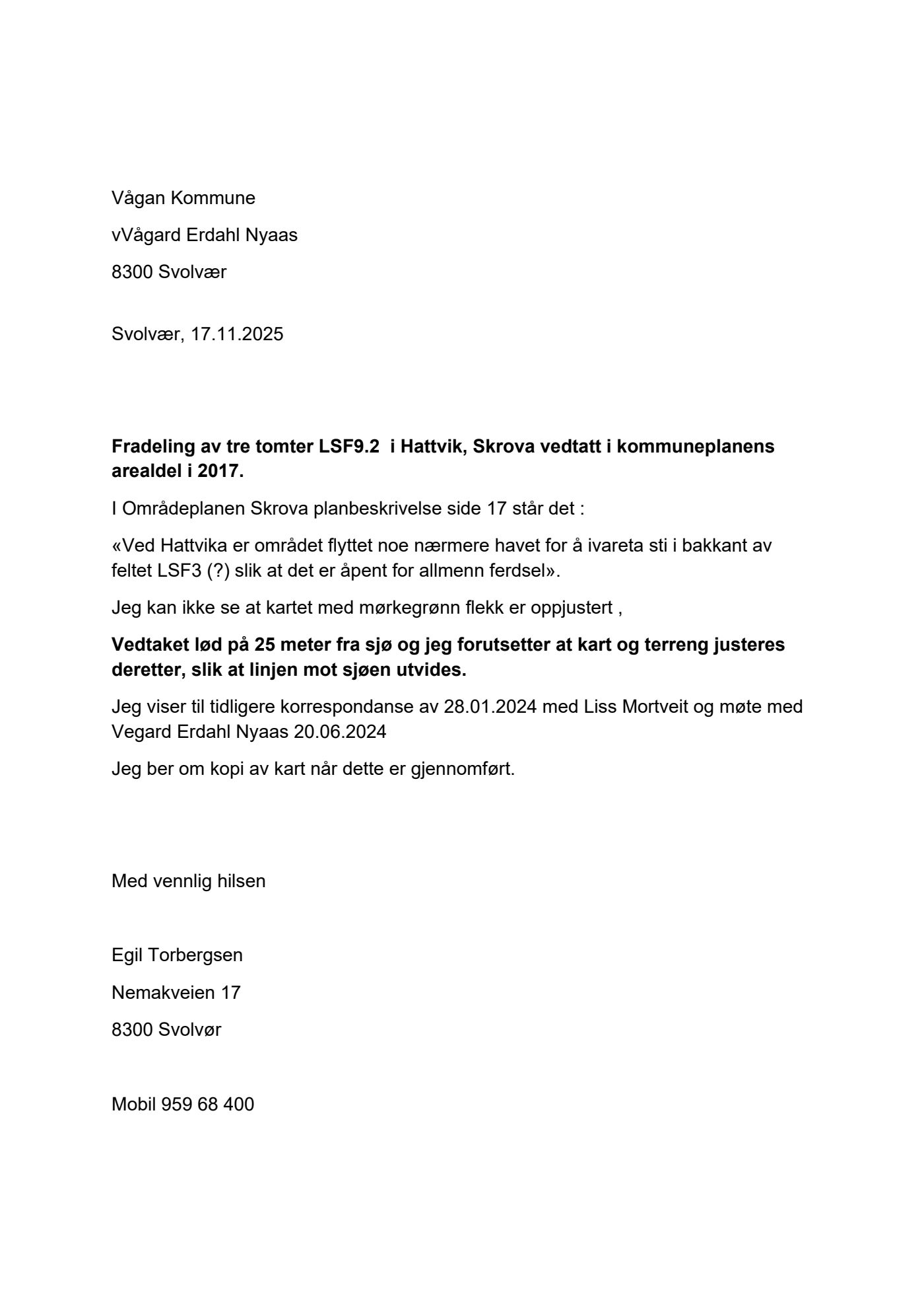 Tomter Hattvika, justering kart